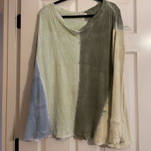 Free people ombré green sweater